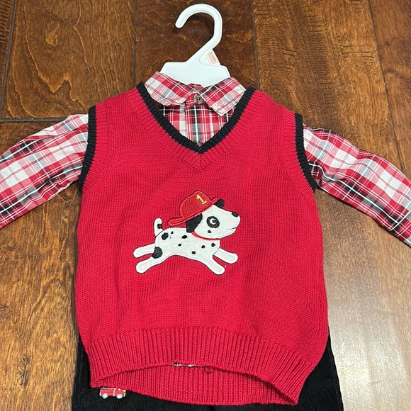 Holiday Editions Baby Boy Fire Engine 3 Piece Set - Picture 3 of 9